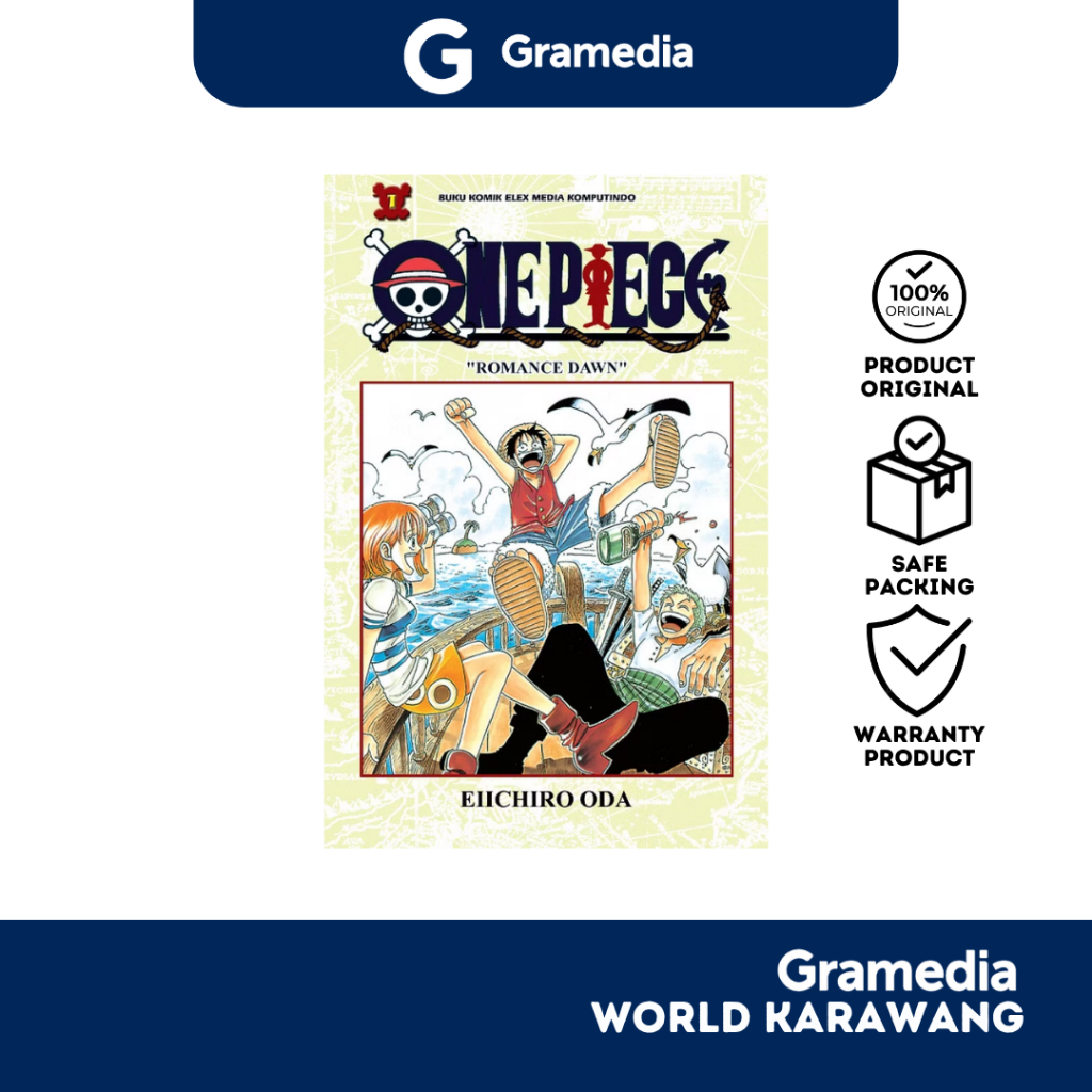 Gramedia Karawang - Buku Komik - One Piece 01 - Eiichiro Oda