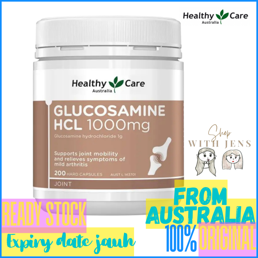 Healthy Care Australia Glucosamine HCL 1000mg 200 Capsules