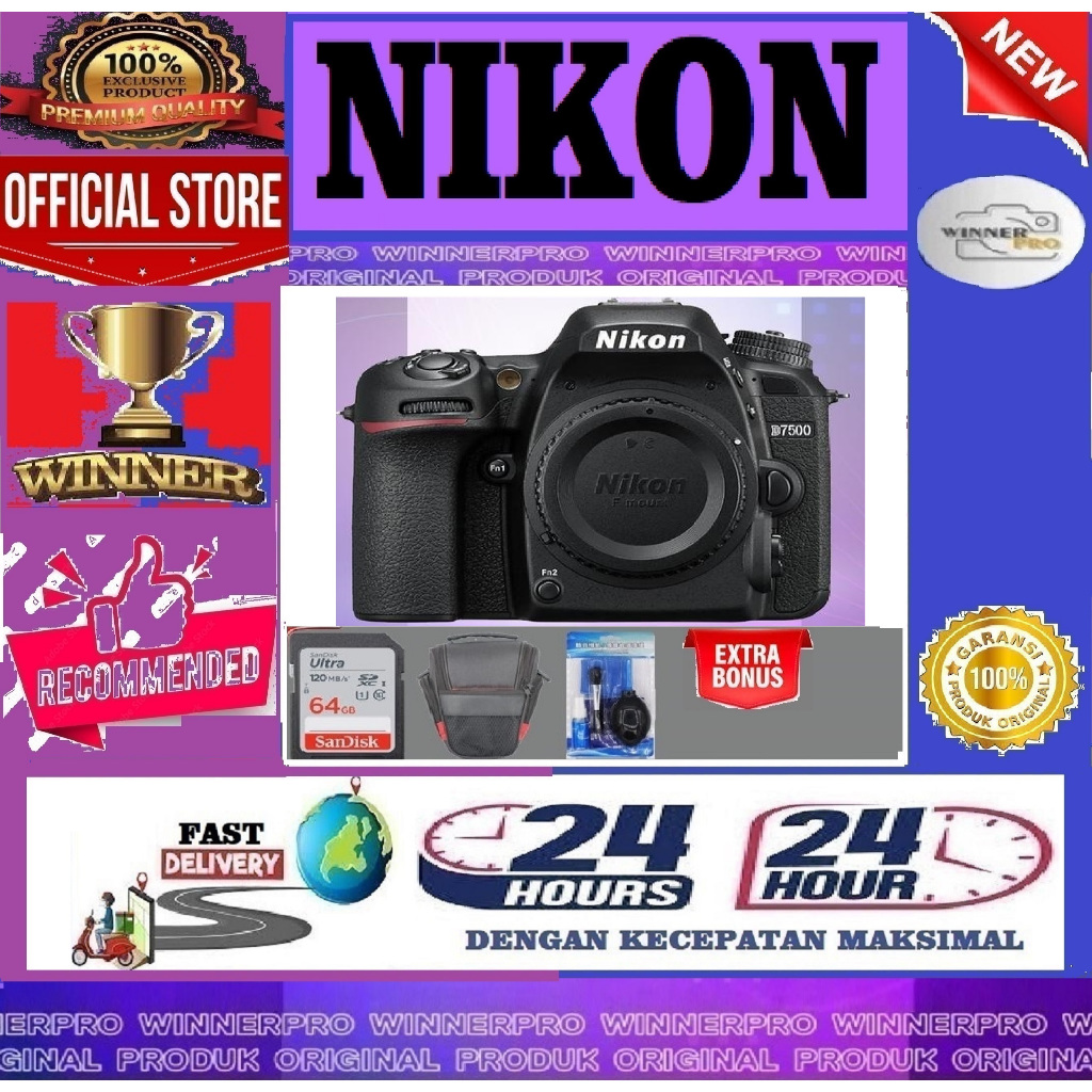 Kamera Nikon D7500 Body Only / Nikon D7500