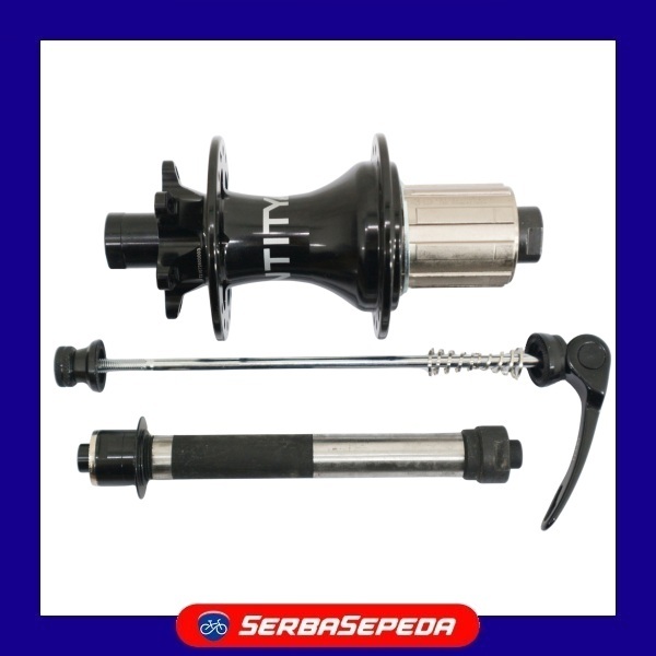 Entity Hub Rear 8-11 Speed 142 6 Bolt Thru Axle + Quick Release - Hub Sepeda