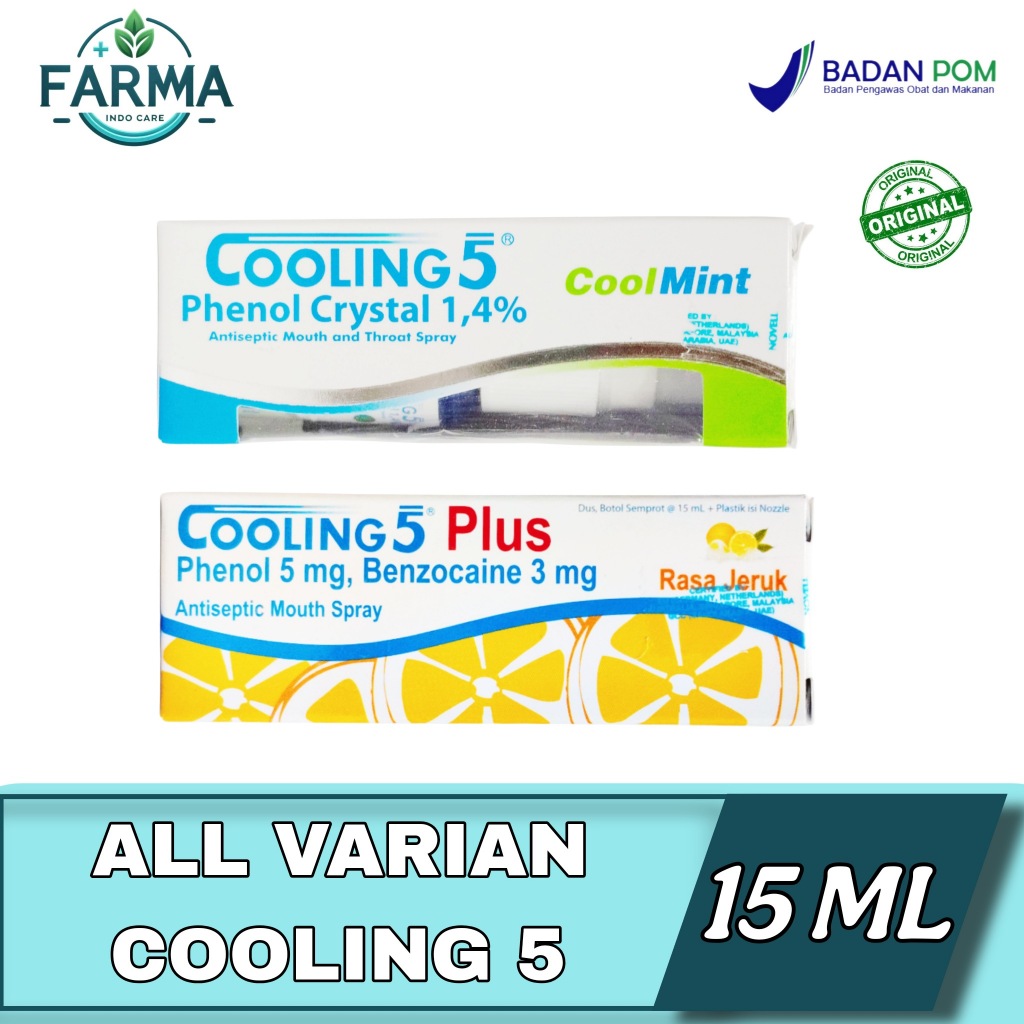 COOLING 5 PLUS ORANGE, COOLING SPRAY OBAT SAKIT GIGI.