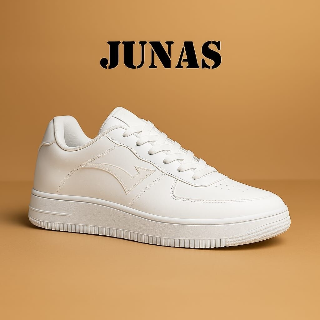 SEPATU SNEAKERS PUTIH POLOS PRIA WANITA SEPATU CASUAL OLAHRAGA CEWEK COWOK DEWASA