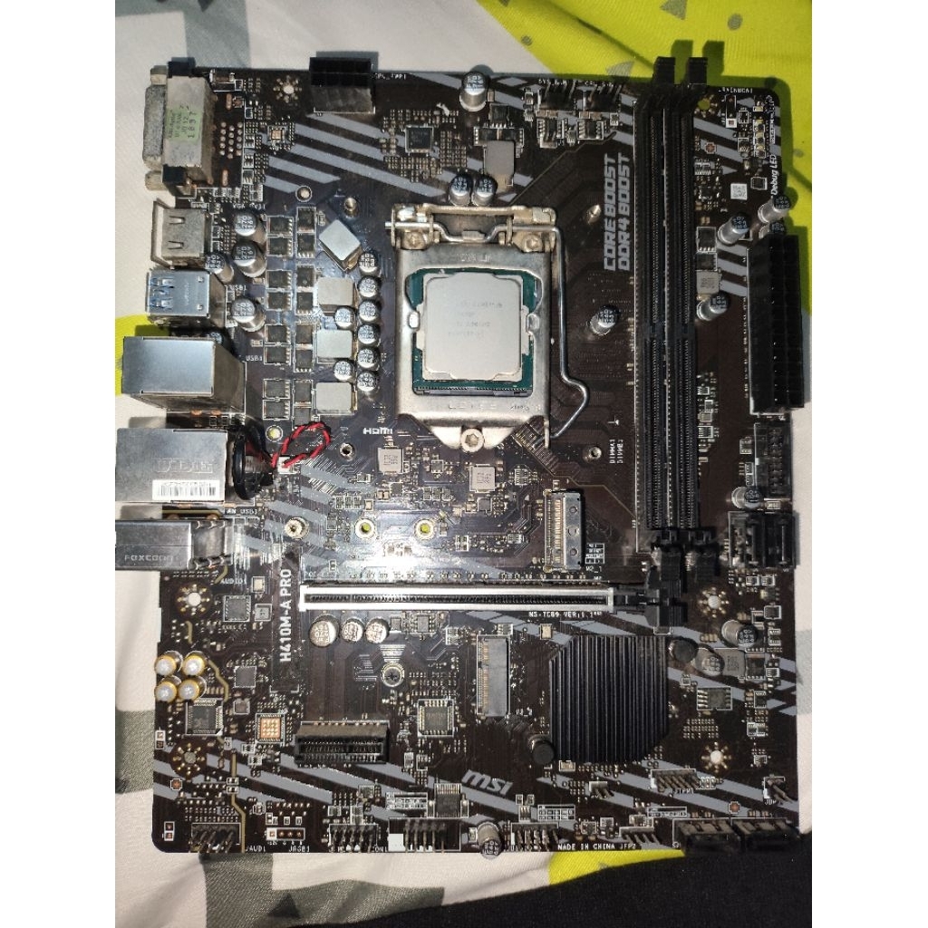 intel i5 10400f + msi h410m-A pro