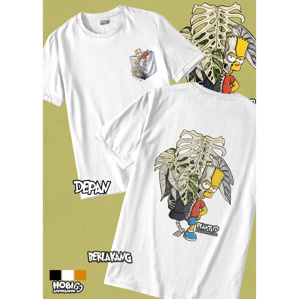 T-Shirt Kaos Plants/Tanaman AROID Design Premium "Simson Skul"