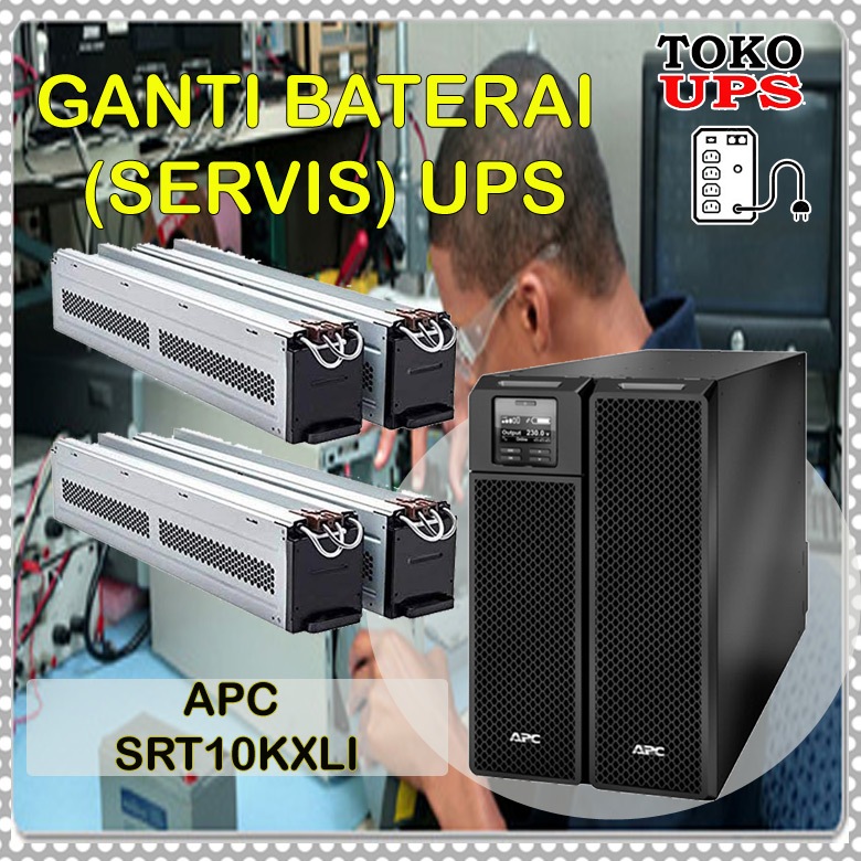Ganti Baterai APC SRT10KXLI SRT10000RMXLI Ganti Baterai UPS APC RBC140 (2unit)