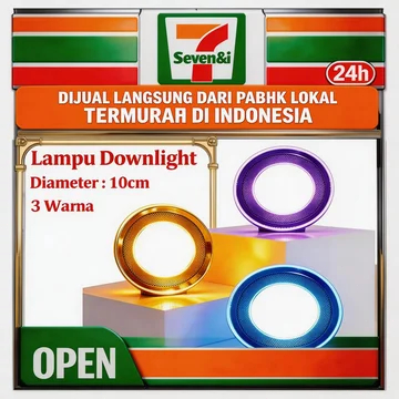 5PCS Lampu Downlight LED 3Warna 6W Panel LED Lampu Hias Rumah Light Panel Sangat Terang Golden LED