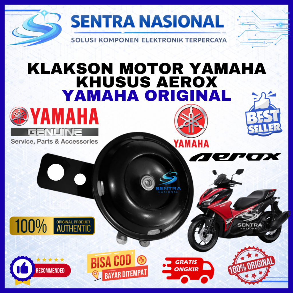Klakson YAMAHA AEROX ORIGINAL MERK YAMAHA RESMI | Klakson Motor YAMAHA AEROX MEREK YAMAHA ASLI | Kla