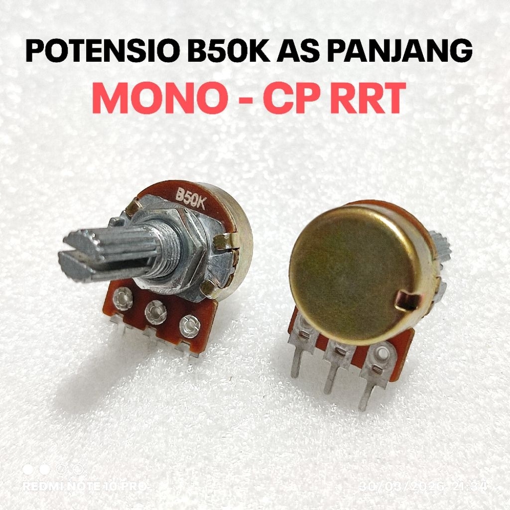 POTENSIO MONO B 50K CP RRT B50K MONO AS PANJANG