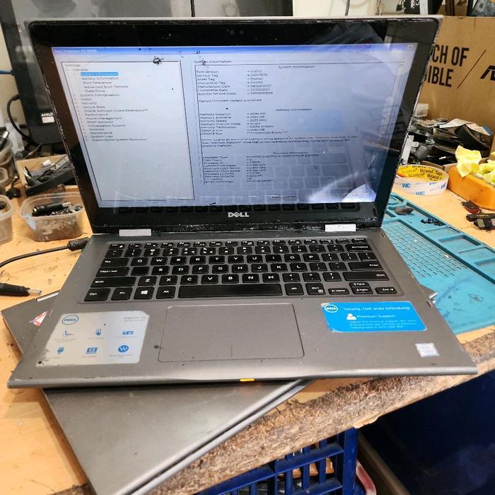 laptop dell inspiron 13 5000 core i.3 gen 7 layar touchscreen exs kantor minus baca diskripsi yaa