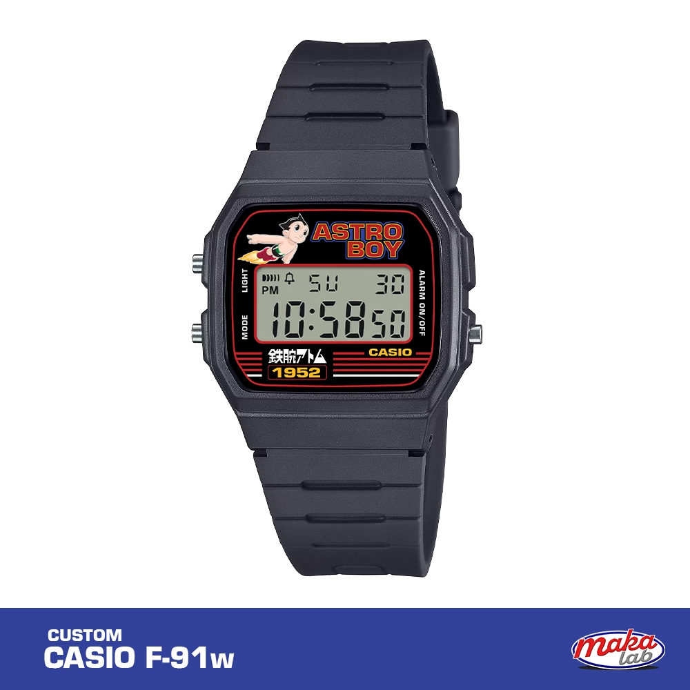 Jam Tangan Digital Casio F-91W - CUSTOM ASTROBOY