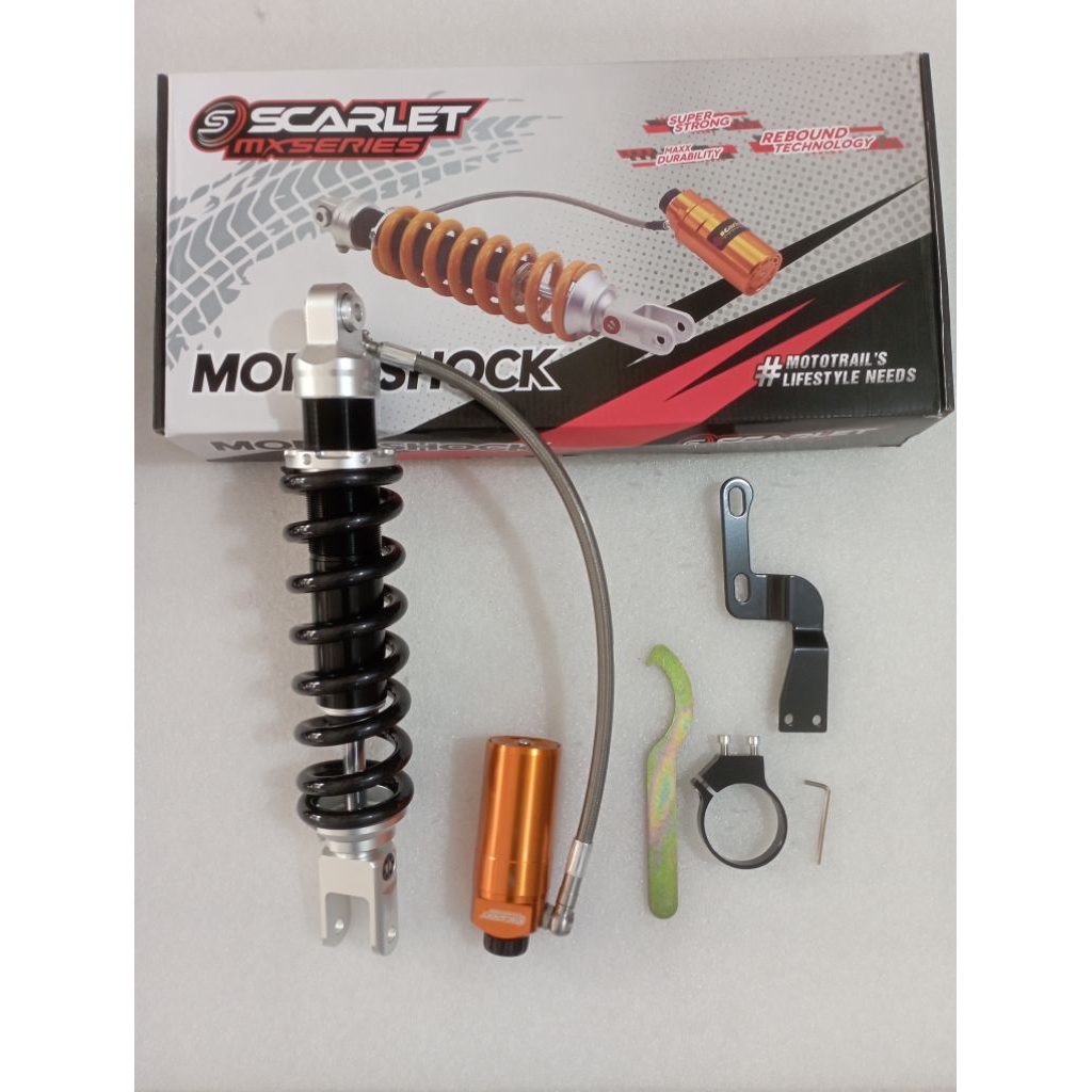Shock Scarlet CRF 150L Per Hitam Tabung Original Scarlet Racing