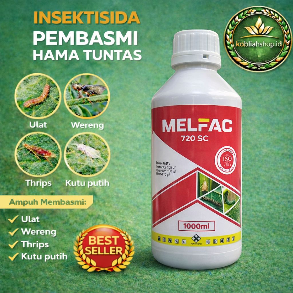 INSEKTISIDA MELFAC 720 SC 1 LITER Obat Hama Padi, Cabai, Sayuran