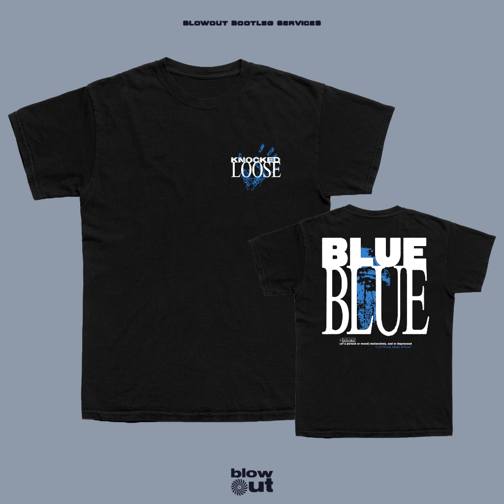 Kaos Band KNOCKED LOOSE - A DIFFERENT SHADE OF BLUE T-Shirt Baju Band Hardcore