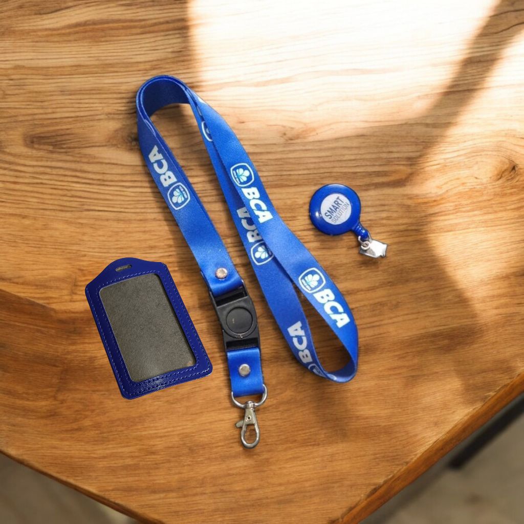 TALI ID CARD BCA SMART / LANYARD SMART BCA CUSTOM PRINTING