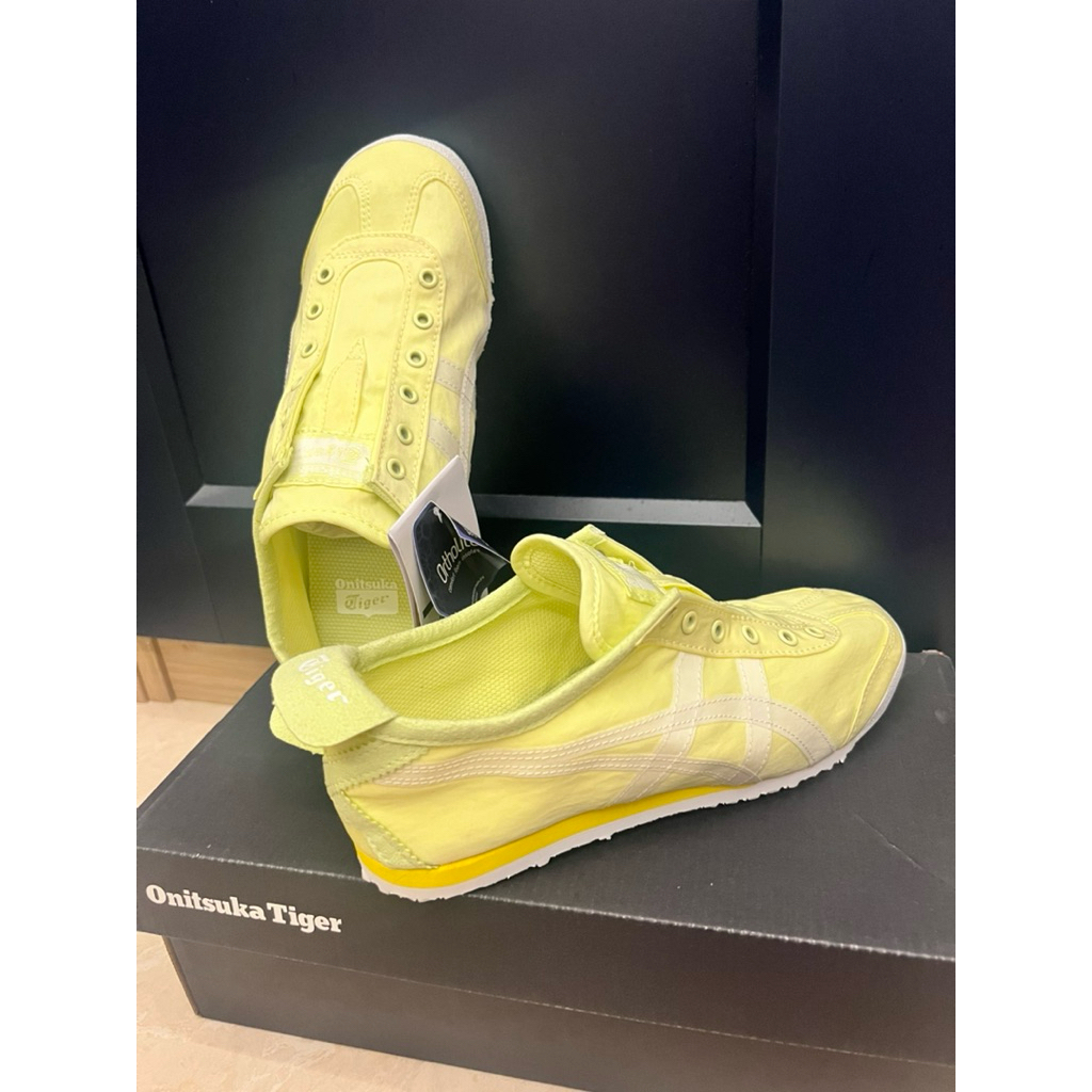 Onitsuka Tiger (ORIGINAL) - Slip-on Shoes Yellow Stabilo Size 36 (NEW)