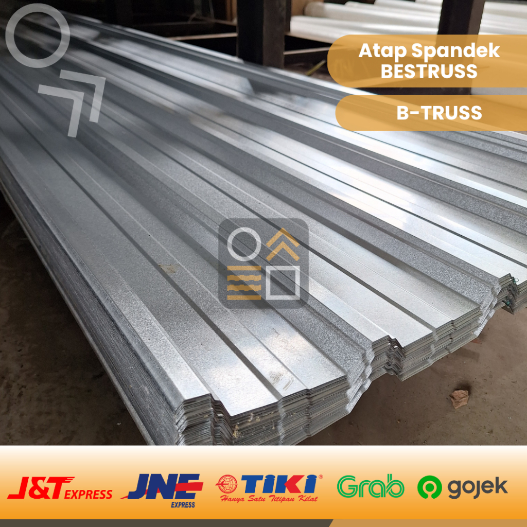 Atap Spandek Atap Galvalum B-TRUSS 0.3Mx750 (Baca Deskripsi Produk)