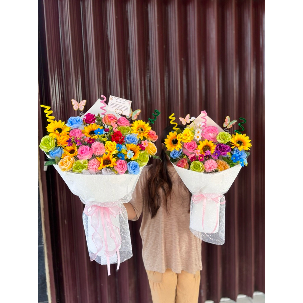 Thumbelina korean buket | thumbelina palembang | buket tumbelina | bunga palembang ready