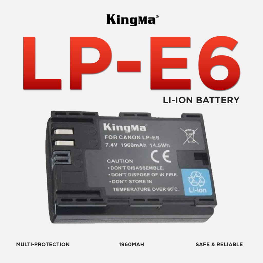 KINGMA Battery for Canon LP-E6