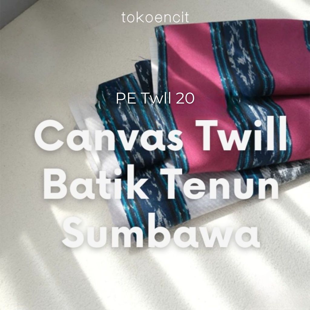Tokoencit Batik Tenun Sumbawa  Per 0,5 Meter Canvas Tebal Twill Drill