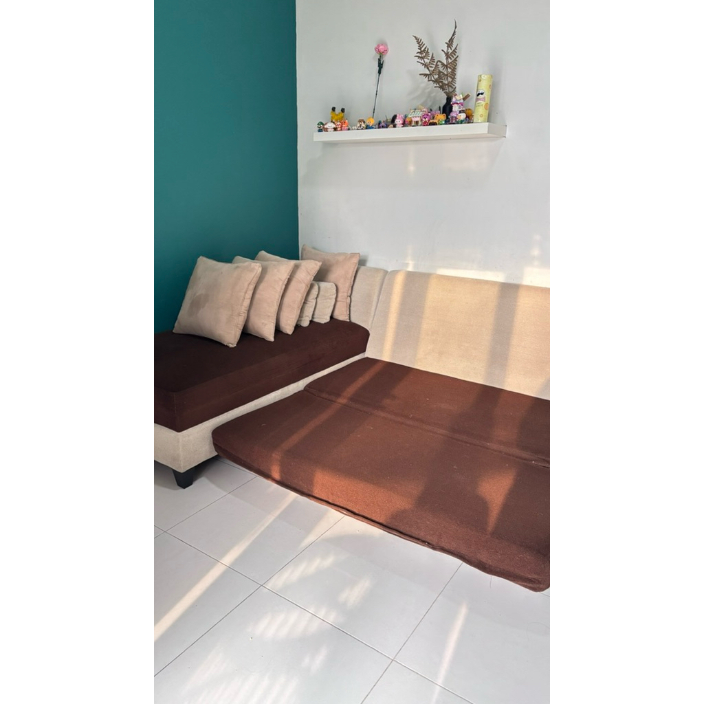 SOFA SOFABED LETER L UKURAN BESAR| SOFA RUANG TAMU