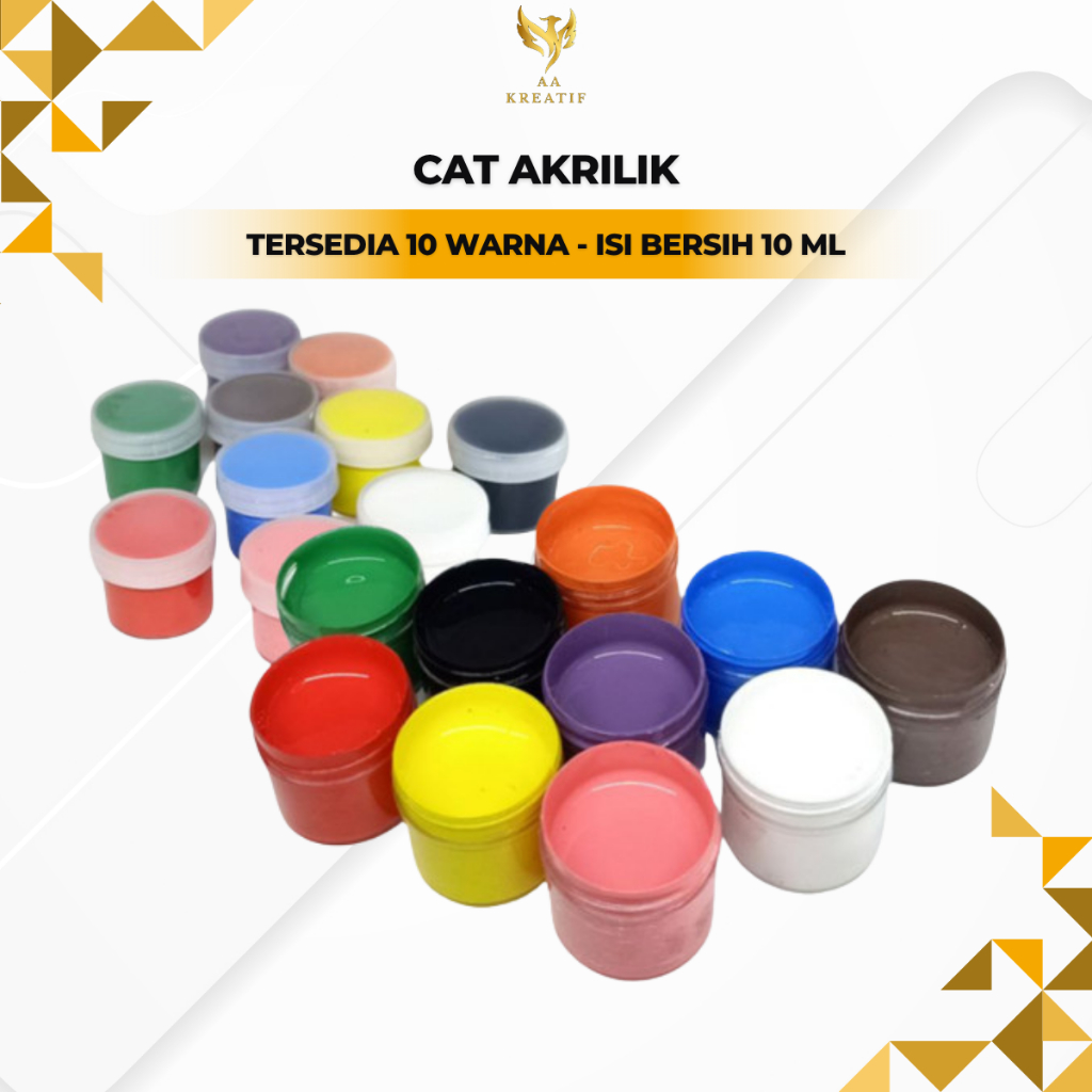 Cat Air Lukis Watercolor Paint Cet Minyak Peralatan Melukis Kuas Kanvas Palet Brush Painting Canvas