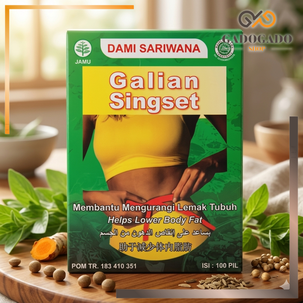 GGS Jamu Diet Herbal Galian Singset isi 100 Pil Pelangsing Penurun Berat Badan Mengurangi Lemak Y813