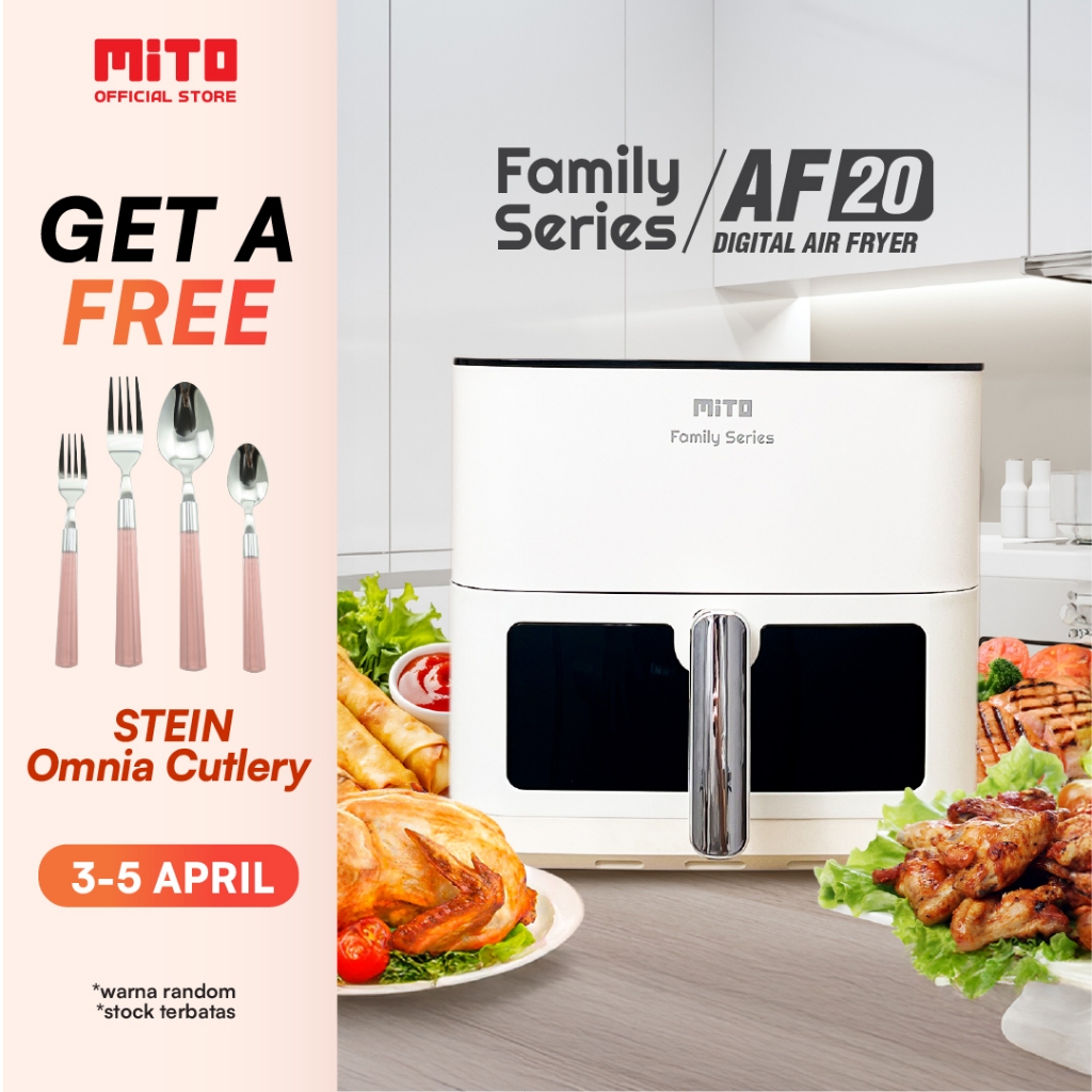 MITO Air Fryer Family Series AF20 8L Digital Low Watt