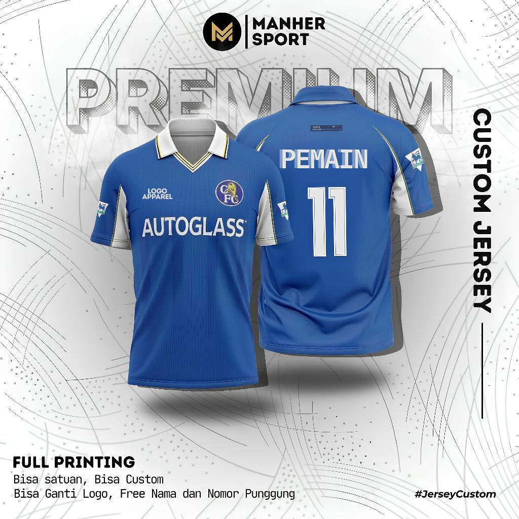 JERSEY CHELSEA 1998 1999 RETRO FULL PRINTING