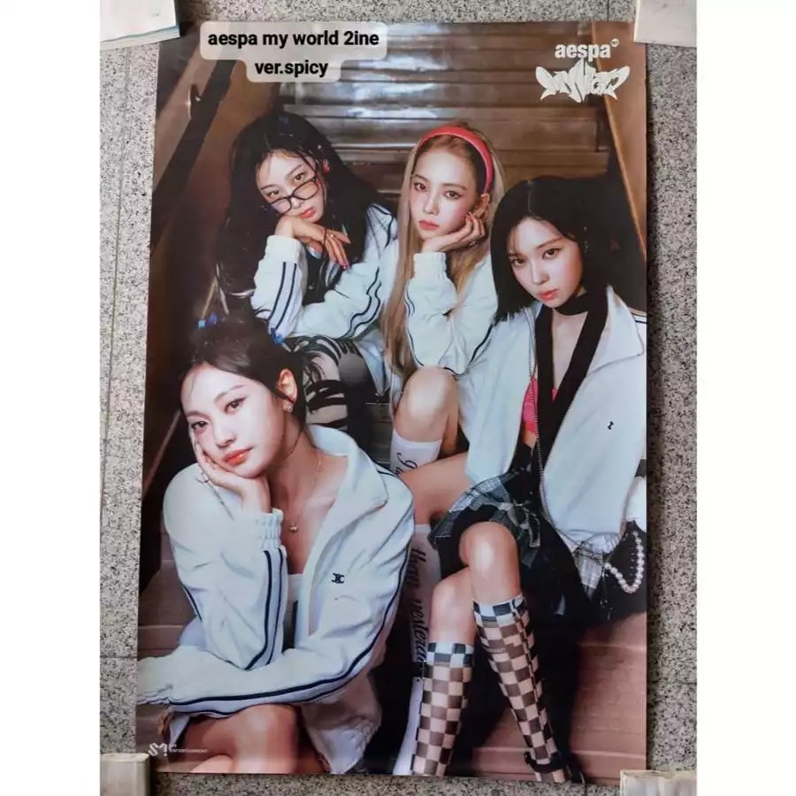 Aespa My World 2ine Ver. Spicy - Official Poster Aespa