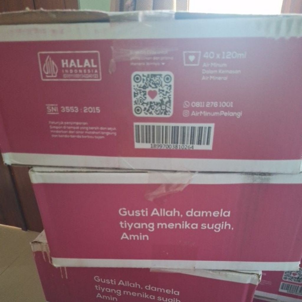 Air Mineral Pelangi Kemasan 120ml
