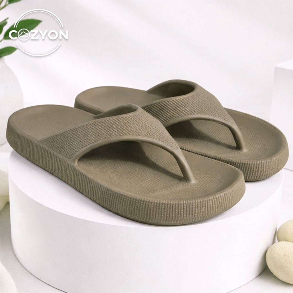 COZYON 003 Sandal  Karet Eva Jepit Bahan Karet Ukuran 36/37 38/39 Taupe