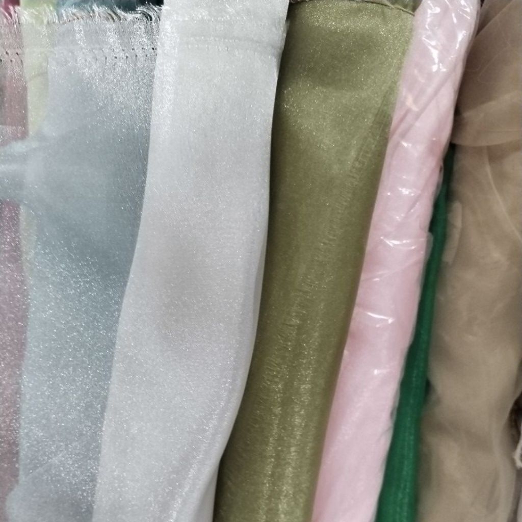 KAIN Organza Silk // Bahan organza cristal | organza metalik premium