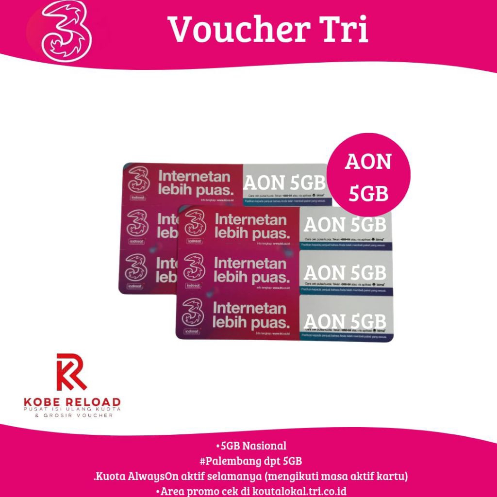 Tri Voucher Alwayson 5GB