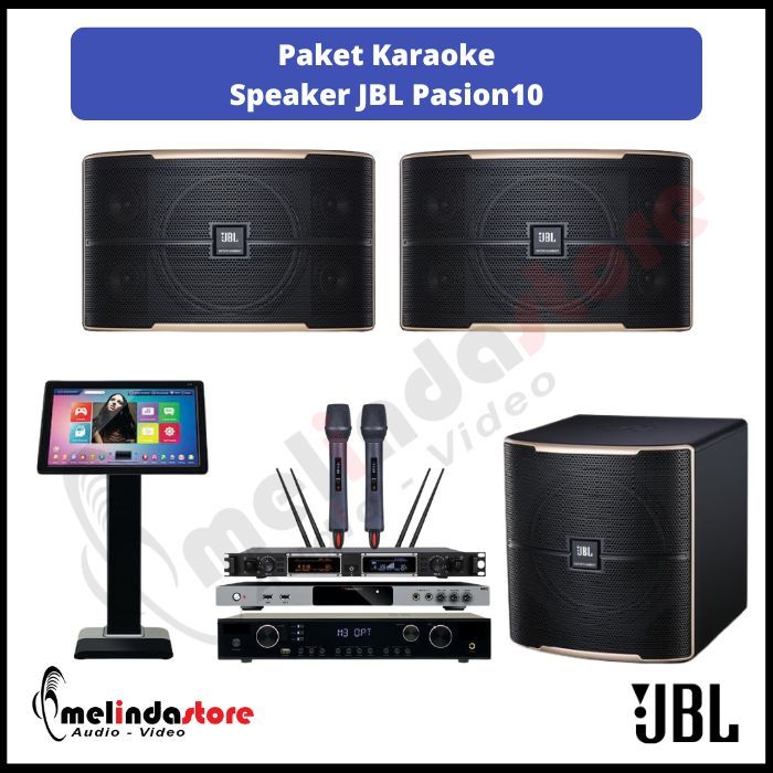 Paket Karaoke Rumah Speaker JBL Pasion 10