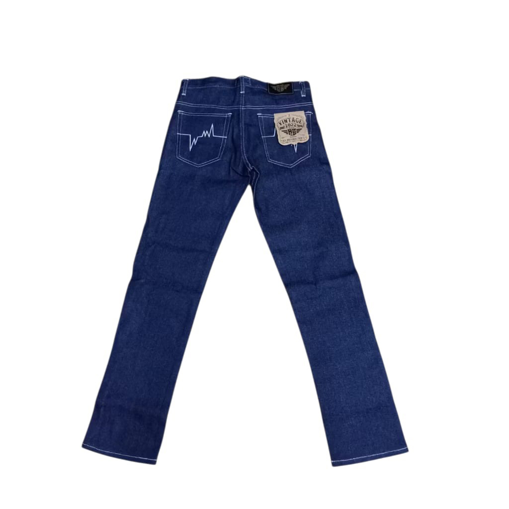asco Celana Denim Selvedge 15 Oz Black Indigo,Blue indigo