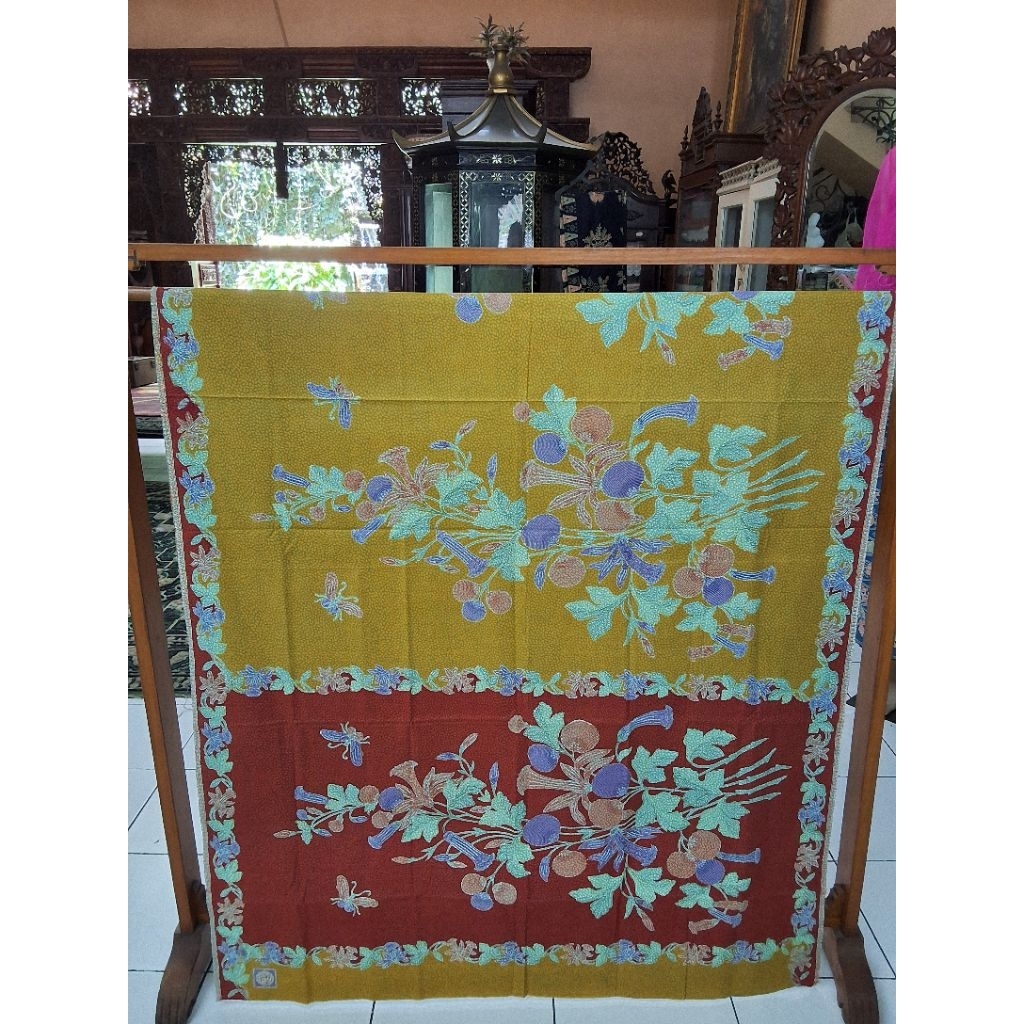 Kain Batik Encim Buket/Kain Buketan Encim/Batik Buketan/Kain Batik Encim Bunga/Kain Buketan Peranaka