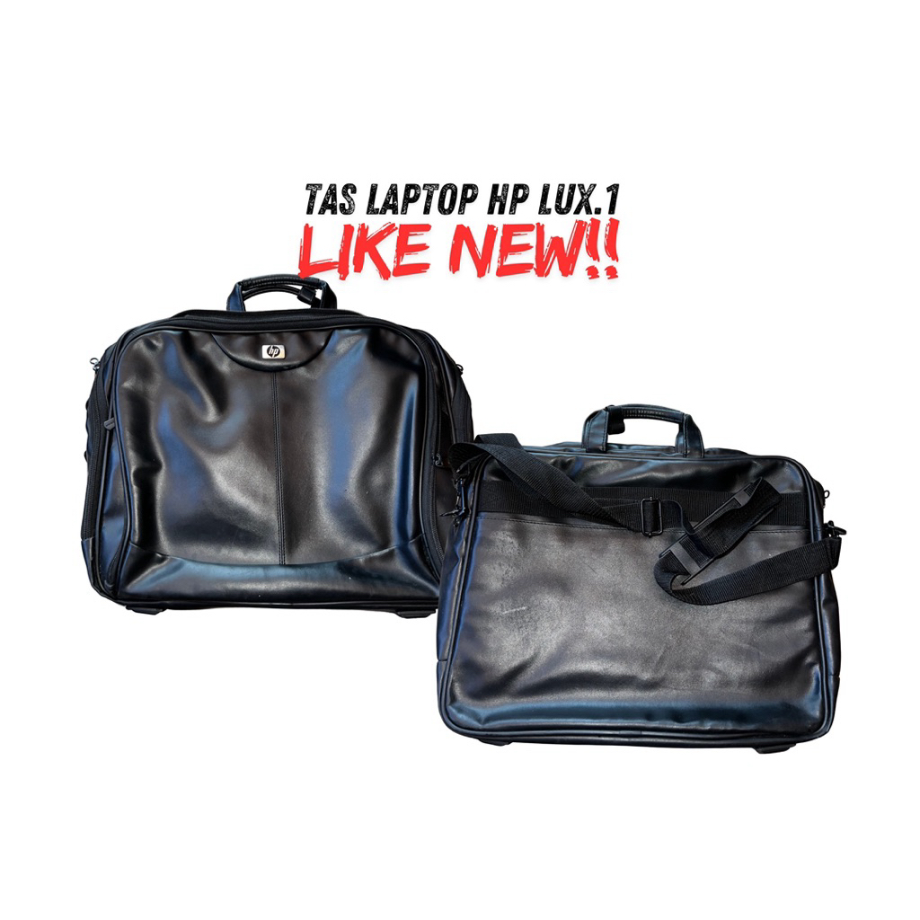 TasLaptop HPLux1 Original LikeNew TasLaptopHP Premium TasLaptopKulit 14Inch 15Inch TasKerjaLaptop Hi