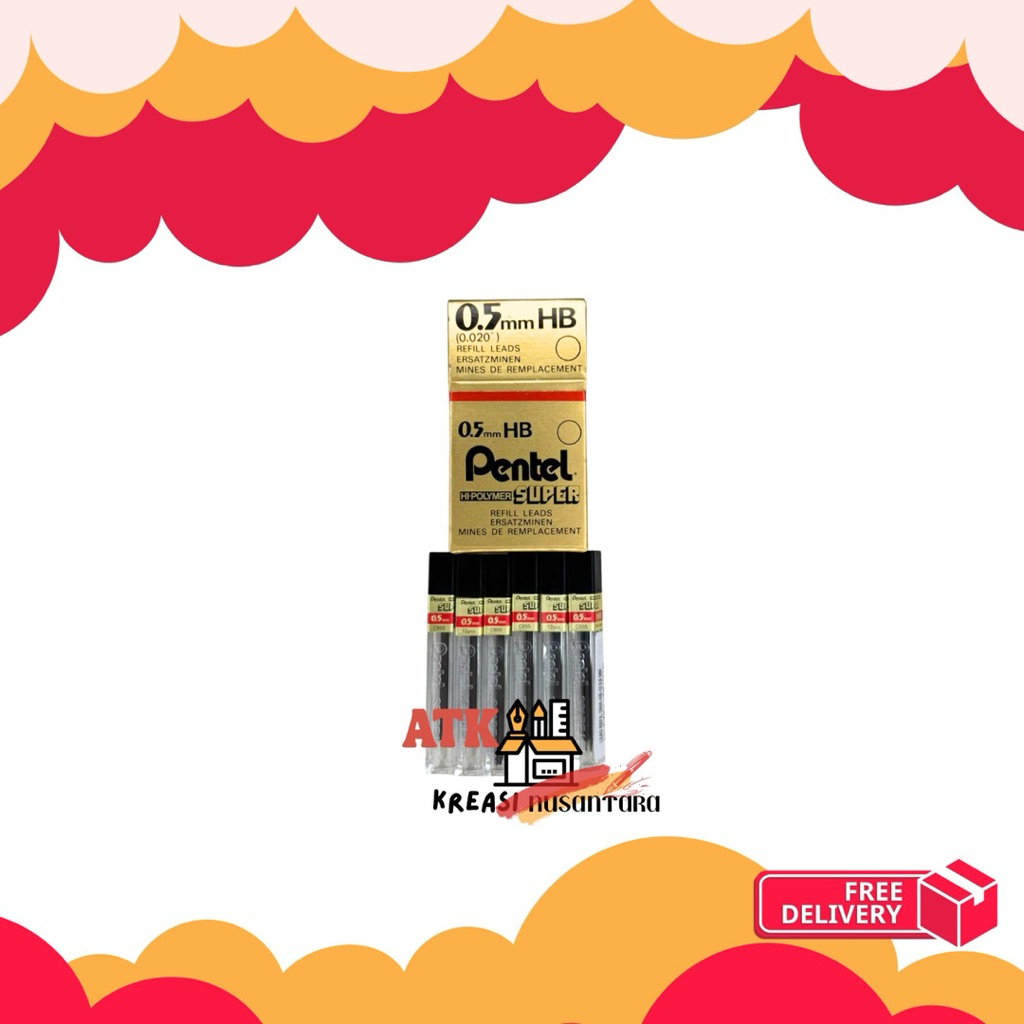 PENTEL Isi Ulang Pensil Mekanik Super Lead C505 0.5mm