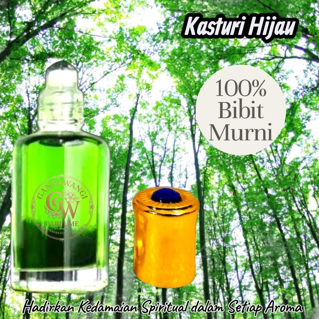 Minyak Wangi Kasturi Hijau Asli 100%
