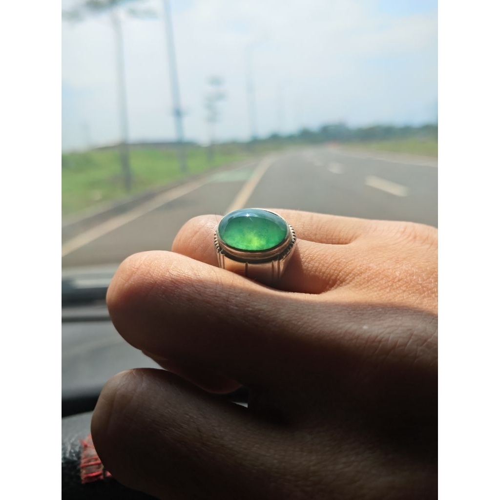 cincin bacan palamea green apple hijau giwang