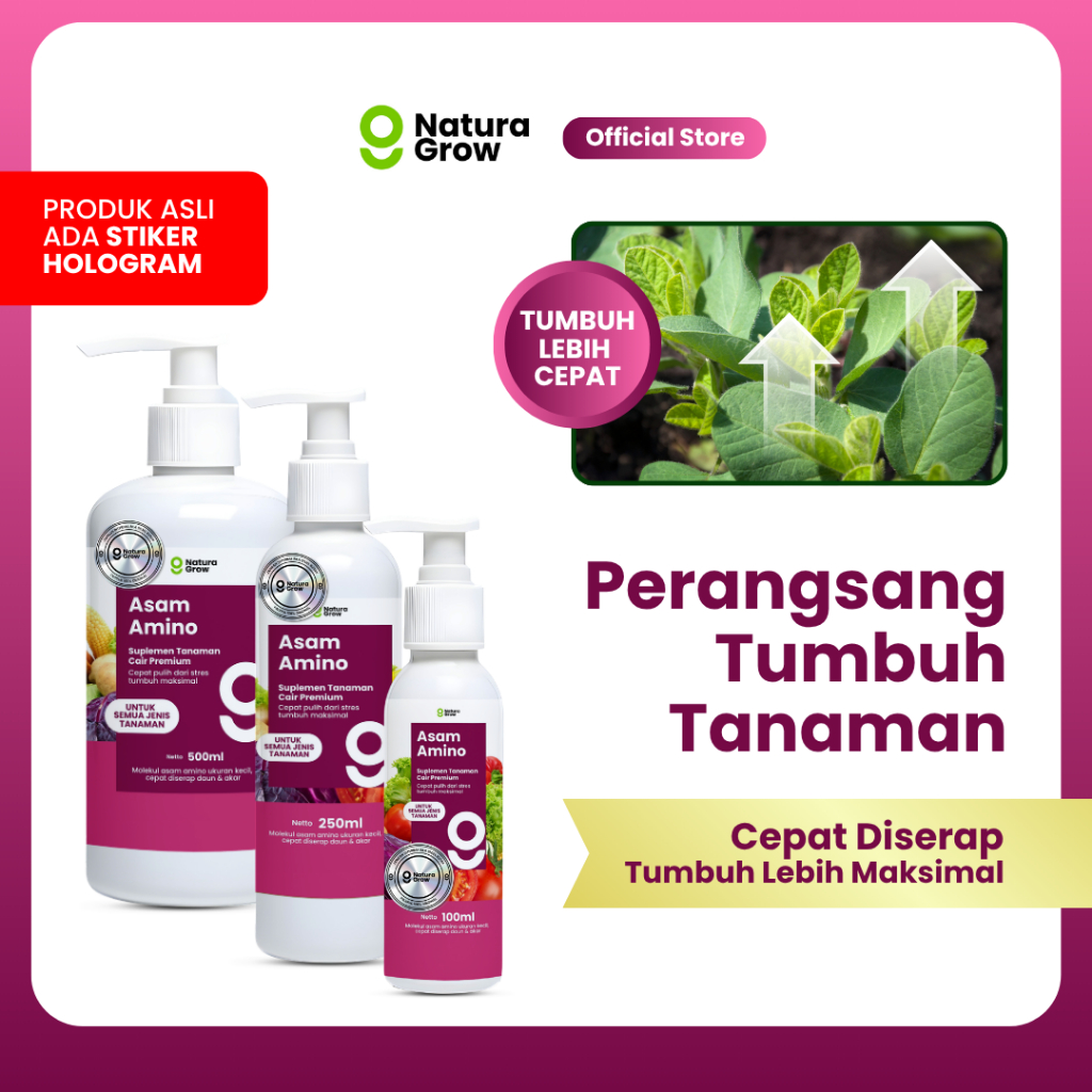 Naturagrow Asam Amino Cair – Nutrisi Tanaman untuk Mendukung Pertumbuhan & Kesuburan