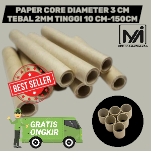 3 CM X 20 CM /PAPER CORE / PAPER TUBE / SELONGSONG PACKING / PACKING TABUNG / KARTON BULAT