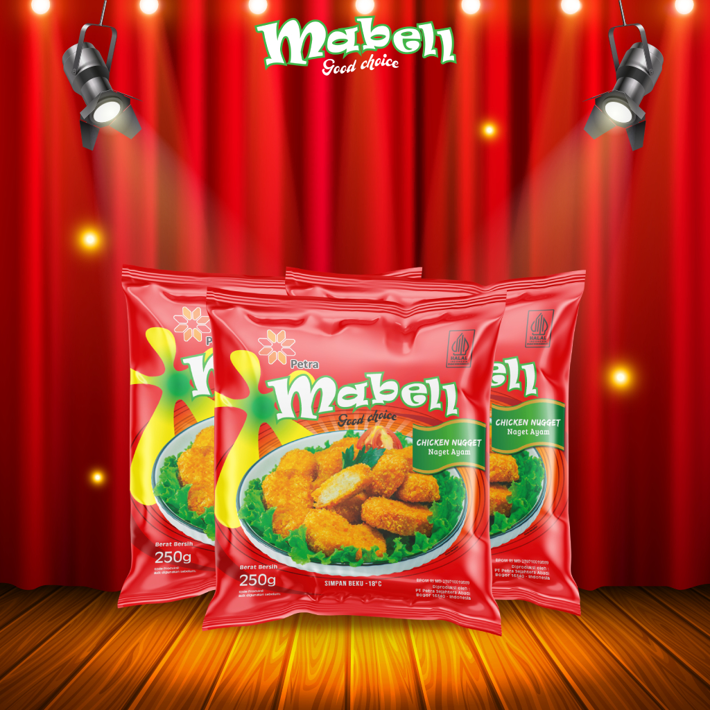 Mabell Nugget Ayam 250 Gram Promo Paket 3 Pack