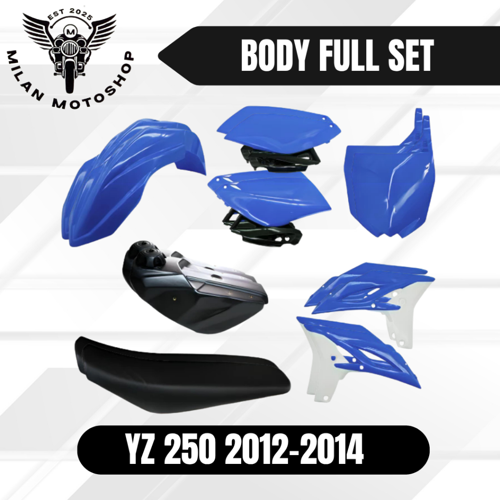Body Full Set / Body Kit Plastik Motor YAMAHA YZ 250 2012-2014 By MILANCROSS