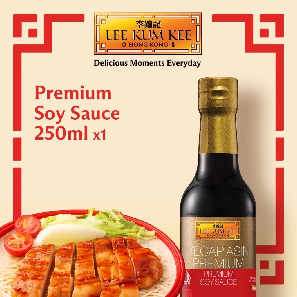 LEE KUM KEE Premium Soy Sauce | Kecap Asin Premium 250ML Halal