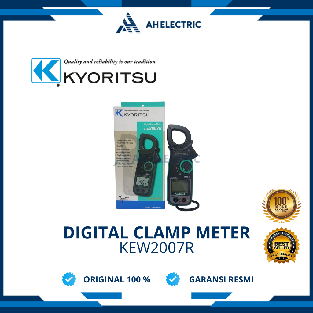 KYORITSU DIGITAL CLAMP METER KEW2007R | TANG AMPERE 2007R | Original KYORITSU