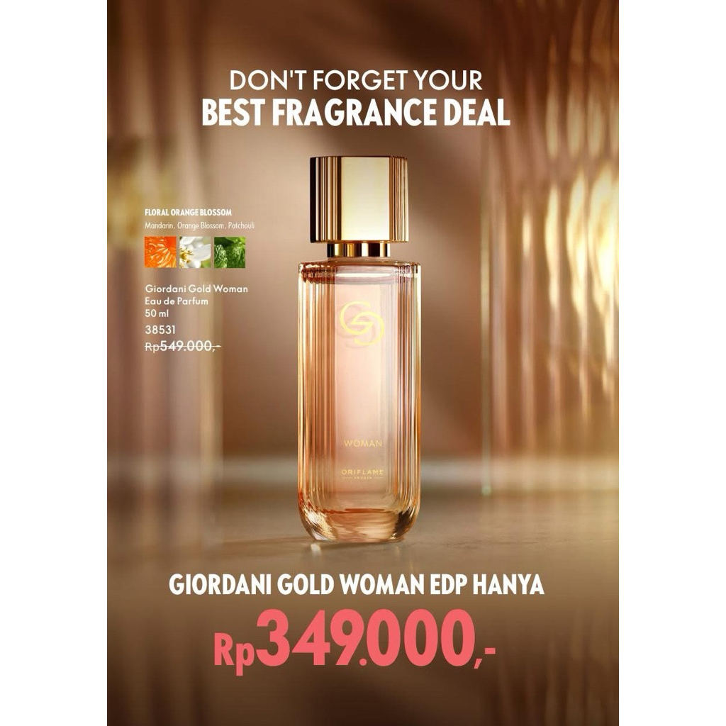 Giordani gold woman eau de parfum Oriflame