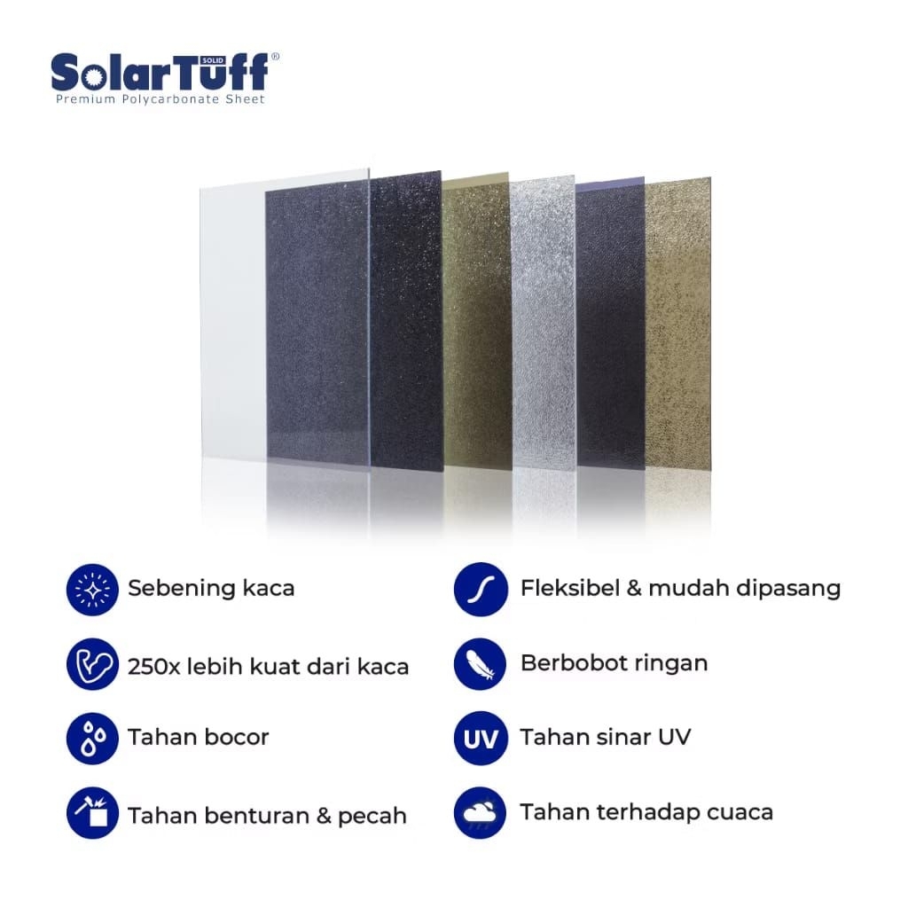 Solartuff solid / Solarflat 3 mm grey 20 meter pesanan Demak