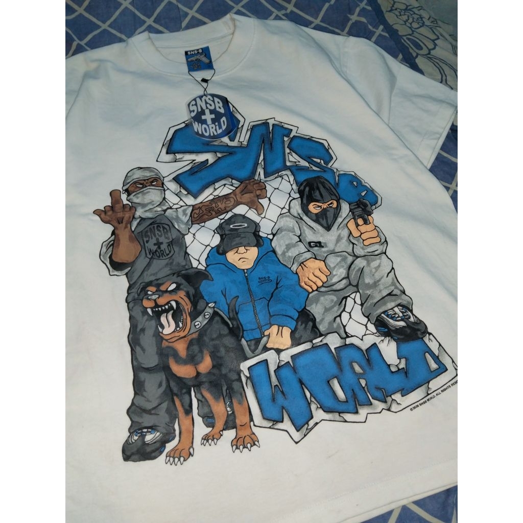 T-shirt snsb Crew new size s-m ada lengkap kell nya