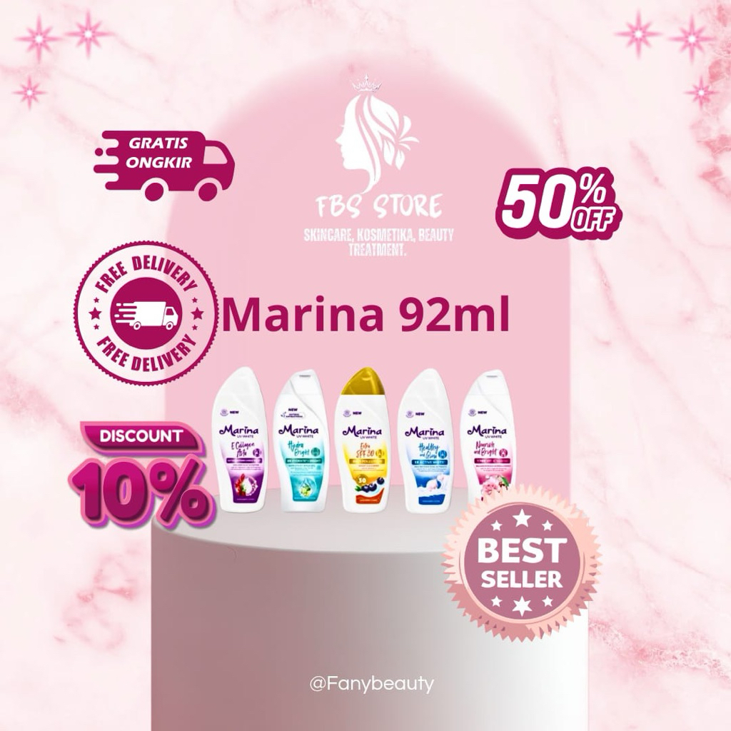 Marina Hand Body Lotion Kecil 92ml